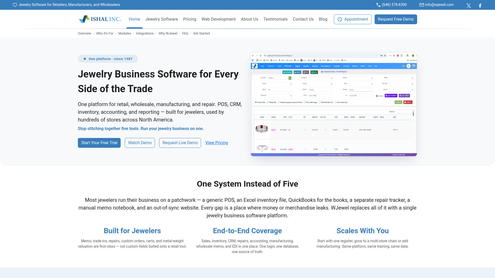 WJewel website screenshot